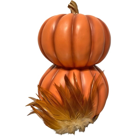 Boston International ☆ LOVEY THE OWL ☆ Fall Pumpkin Tabletop Decor Figurine - Picture 3 of 6